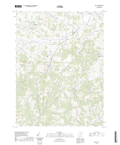 United States Geological Survey Baltic, OH (2023, 24000-Scale) digital map