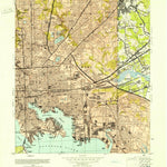 United States Geological Survey Baltimore East, MD (1953, 24000-Scale) digital map