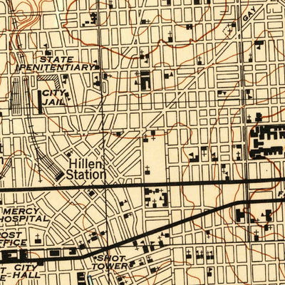 United States Geological Survey Baltimore East, MD (1953, 24000-Scale) digital map