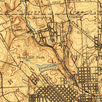 United States Geological Survey Baltimore, MD (1894, 62500-Scale) digital map