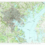 United States Geological Survey Baltimore, MD (1984, 100000-Scale) digital map