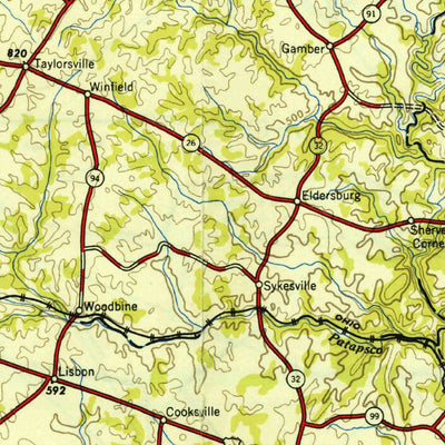 United States Geological Survey Baltimore, MD-PA-VA-WV (1948, 250000-Scale) digital map