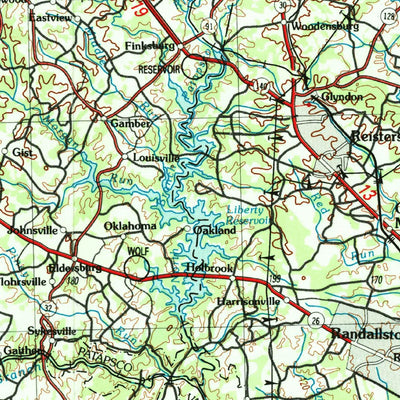 United States Geological Survey Baltimore, MD-PA-VA-WV (1989, 250000-Scale) digital map