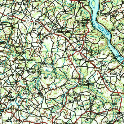 United States Geological Survey Baltimore, MD-PA-VA-WV (1989, 250000-Scale) digital map