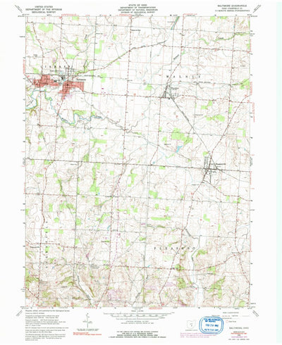 United States Geological Survey Baltimore, OH (1961, 24000-Scale) digital map