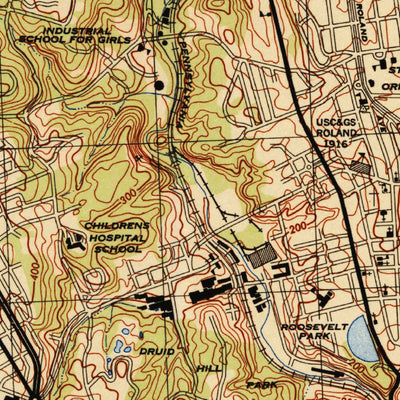 United States Geological Survey Baltimore West, MD (1944, 31680-Scale) digital map