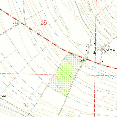 United States Geological Survey Baltzer, MS (1966, 24000-Scale) digital map