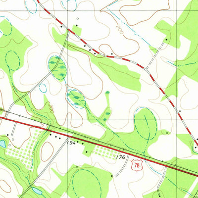 United States Geological Survey Bamberg, SC (1979, 24000-Scale) digital map