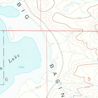 United States Geological Survey Bamforth Lake, WY (1963, 24000-Scale) digital map