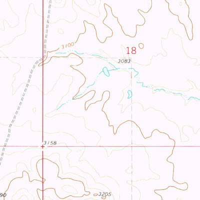 United States Geological Survey Bams Butte NW, SD (1978, 24000-Scale) digital map