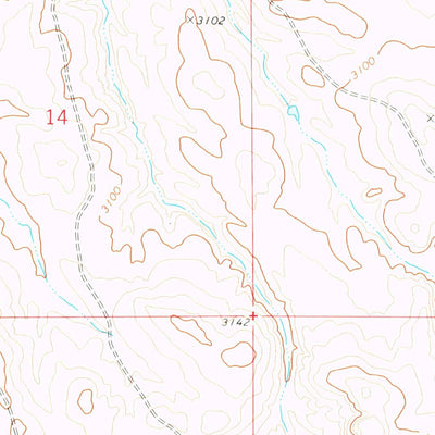 United States Geological Survey Bams Butte NW, SD (1978, 24000-Scale) digital map