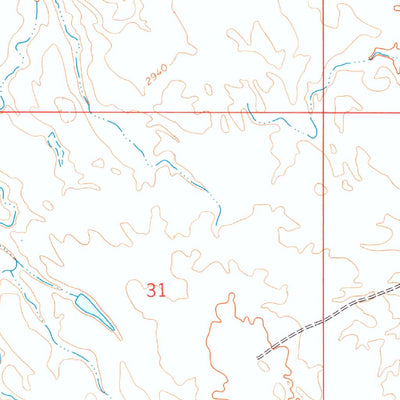 United States Geological Survey Bams Butte SE, SD (1978, 24000-Scale) digital map