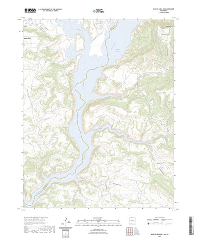 United States Geological Survey Bancos Mesa NW, NM (2023, 24000-Scale) digital map