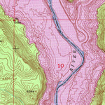 United States Geological Survey Bancos Mesa NW, NM-CO (1954, 24000-Scale) digital map