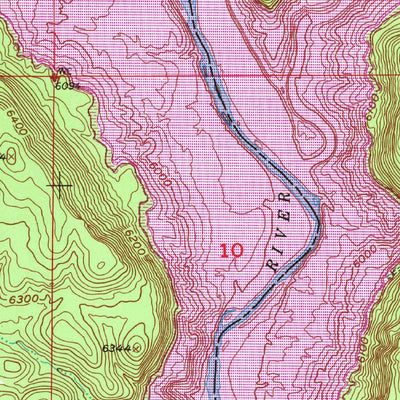 United States Geological Survey Bancos Mesa NW, NM-CO (1954, 24000-Scale) digital map