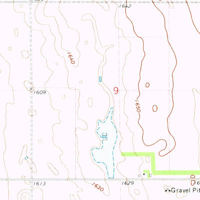 United States Geological Survey Bancroft East, SD (1971, 24000-Scale) digital map