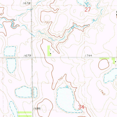 United States Geological Survey Bancroft East, SD (1971, 24000-Scale) digital map