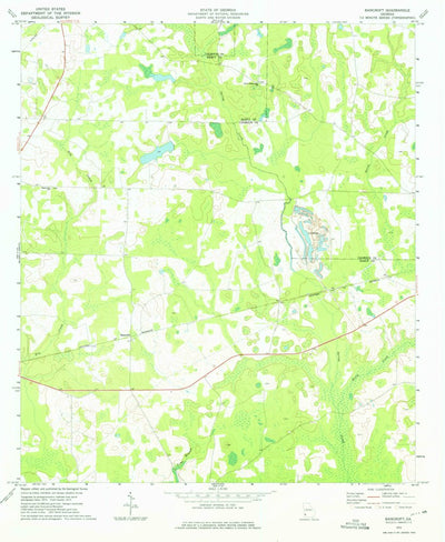 United States Geological Survey Bancroft, GA (1973, 24000-Scale) digital map