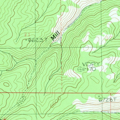 United States Geological Survey Bancroft, ID (1982, 24000-Scale) digital map