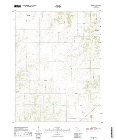 United States Geological Survey Bancroft, MO (2021, 24000-Scale) digital map
