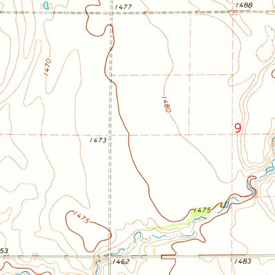United States Geological Survey Bancroft West, SD (1971, 24000-Scale) digital map
