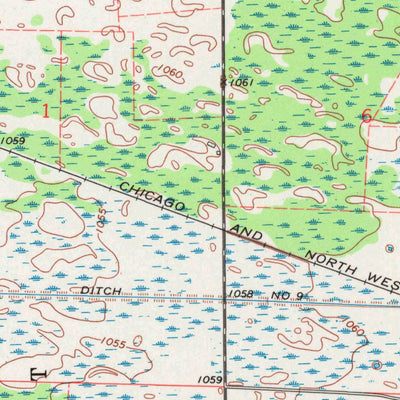 United States Geological Survey Bancroft, WI (1970, 24000-Scale) digital map