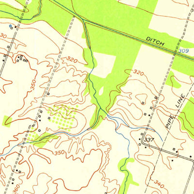 United States Geological Survey Bandana, KY-IL (1954, 24000-Scale) digital map