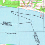 United States Geological Survey Bandana, KY-IL (1982, 24000-Scale) digital map