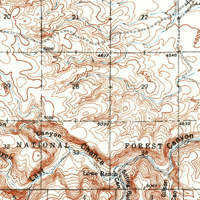 United States Geological Survey Bandanna Point, NM (1940, 62500-Scale) digital map
