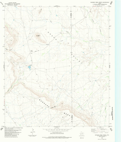 United States Geological Survey Bandera Mesa North, TX (1983, 24000-Scale) digital map