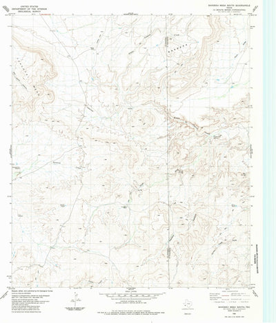 United States Geological Survey Bandera Mesa South, TX (1983, 24000-Scale) digital map
