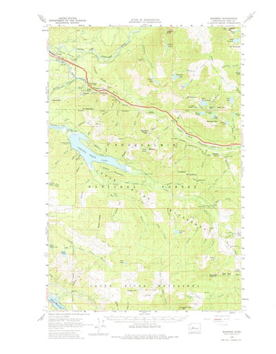 United States Geological Survey Bandera, WA (1960, 62500-Scale) digital map