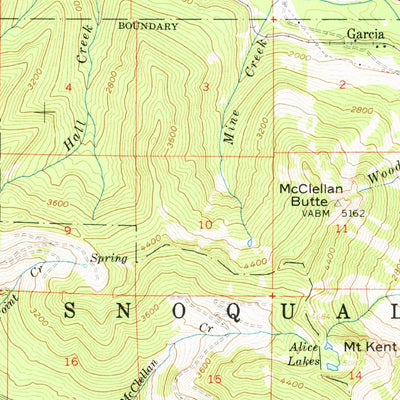 United States Geological Survey Bandera, WA (1960, 62500-Scale) digital map