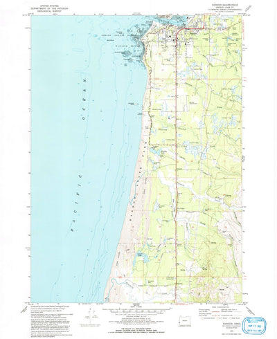 United States Geological Survey Bandon, OR (1970, 24000-Scale) digital map