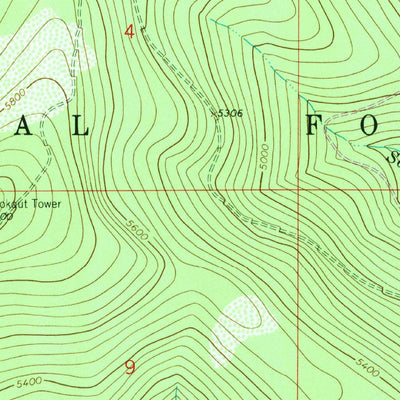 United States Geological Survey Banfield Mountain, MT (1963, 24000-Scale) digital map