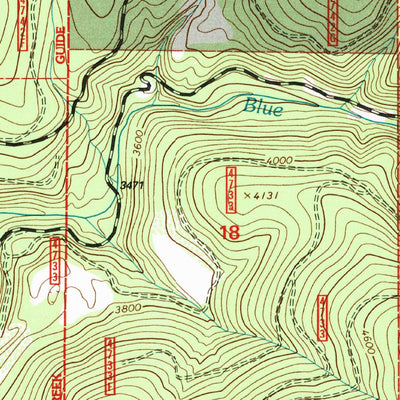 United States Geological Survey Banfield Mountain, MT (1997, 24000-Scale) digital map