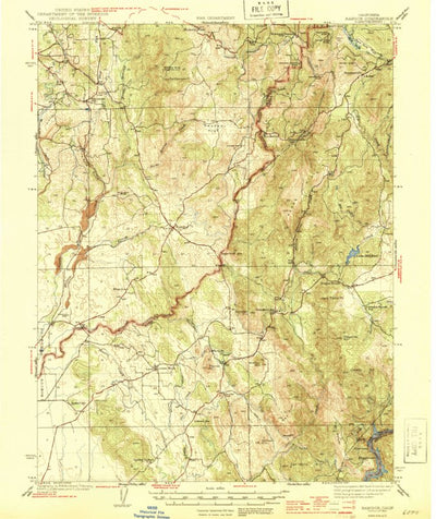 United States Geological Survey Bangor, CA (1944, 62500-Scale) digital map