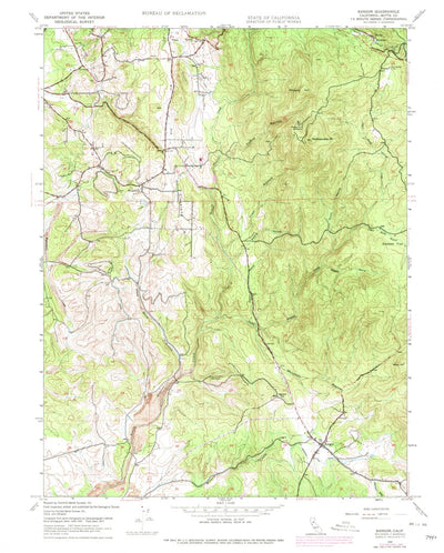 United States Geological Survey Bangor, CA (1947, 24000-Scale) digital map