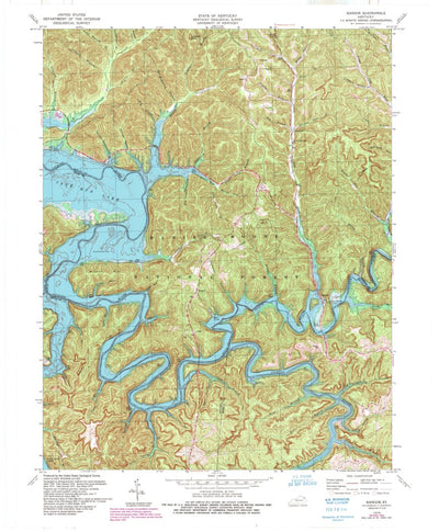 United States Geological Survey Bangor, KY (1979, 24000-Scale) digital map