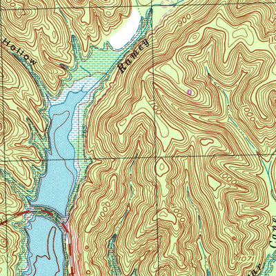 United States Geological Survey Bangor, KY (1979, 24000-Scale) digital map
