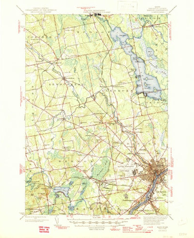 United States Geological Survey Bangor, ME (1946, 62500-Scale) digital map