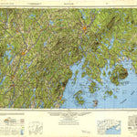 United States Geological Survey Bangor, ME (1948, 250000-Scale) digital map