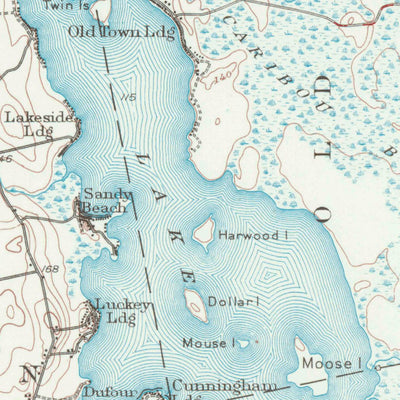 United States Geological Survey Bangor, ME (1955, 62500-Scale) digital map