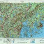 United States Geological Survey Bangor, ME (1956, 250000-Scale) digital map