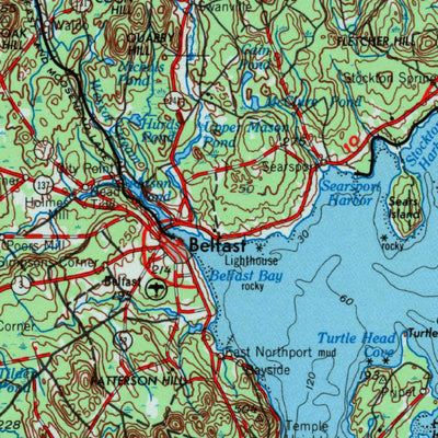 United States Geological Survey Bangor, ME (1956, 250000-Scale) digital map
