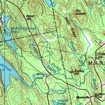 United States Geological Survey Bangor, ME (1994, 100000-Scale) digital map