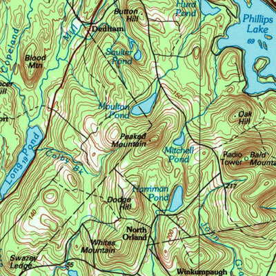 United States Geological Survey Bangor, ME (1994, 100000-Scale) digital map