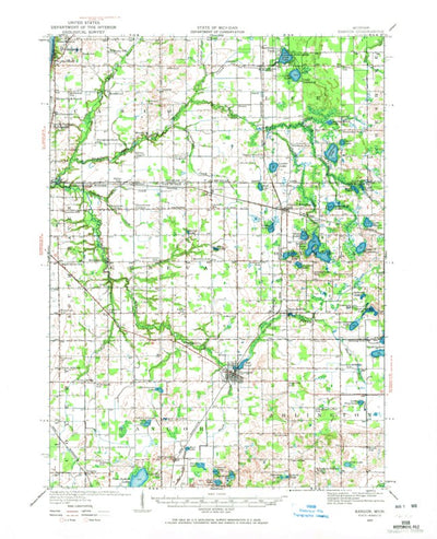 United States Geological Survey Bangor, MI (1927, 62500-Scale) digital map