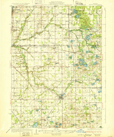 United States Geological Survey Bangor, MI (1931, 62500-Scale) digital map