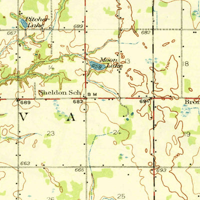 United States Geological Survey Bangor, MI (1931, 62500-Scale) digital map